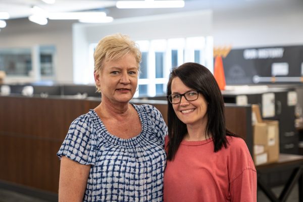 Star Lewis (Sales Associate) with daughter and co-worker Danielle Moore (Logistics Technician)